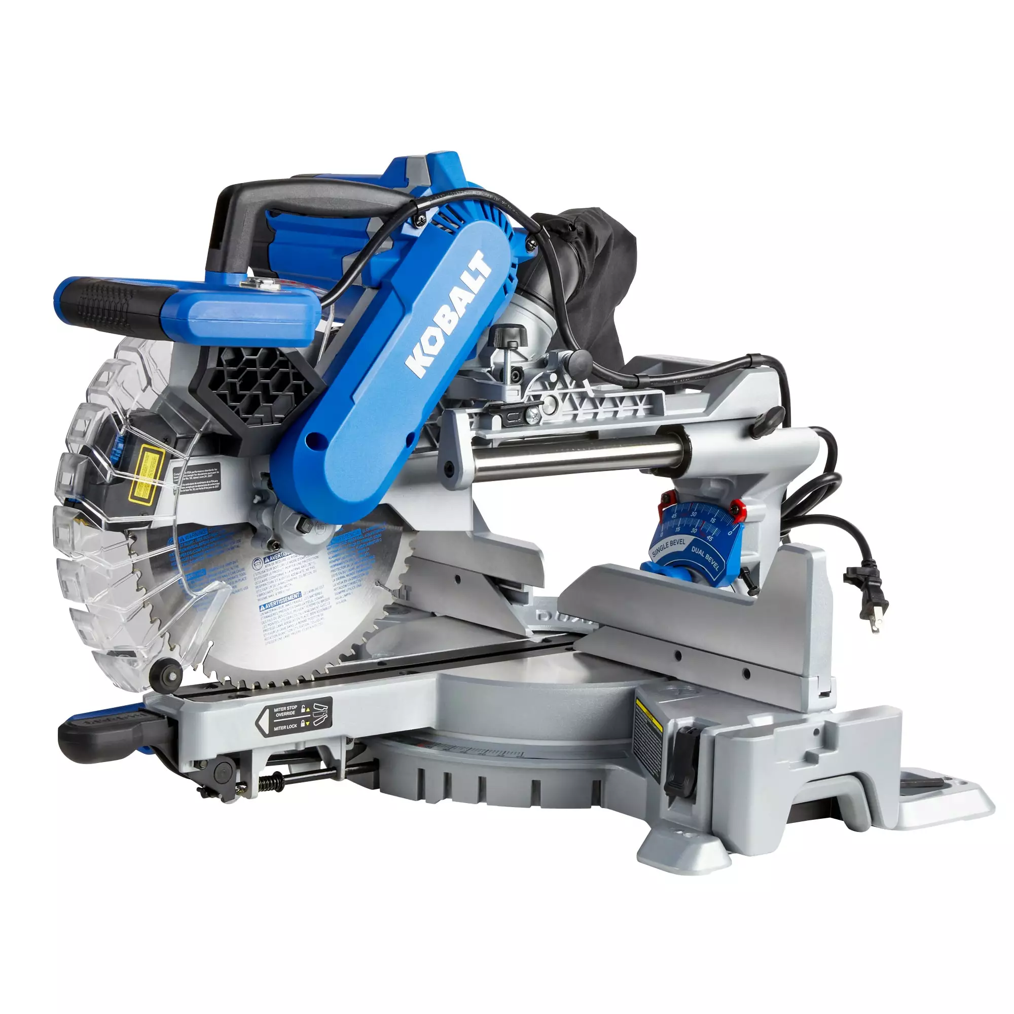 Kobalt 10-in 15 Amps Dual Bevel Sliding Compound Corded Miter Saw - Power Tools - Image 2