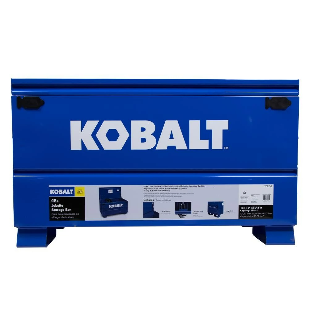 Kobalt 24-in W x 48-in L x 28-in Steel Jobsite Box - Tool Storage & Work Benches - Image 5