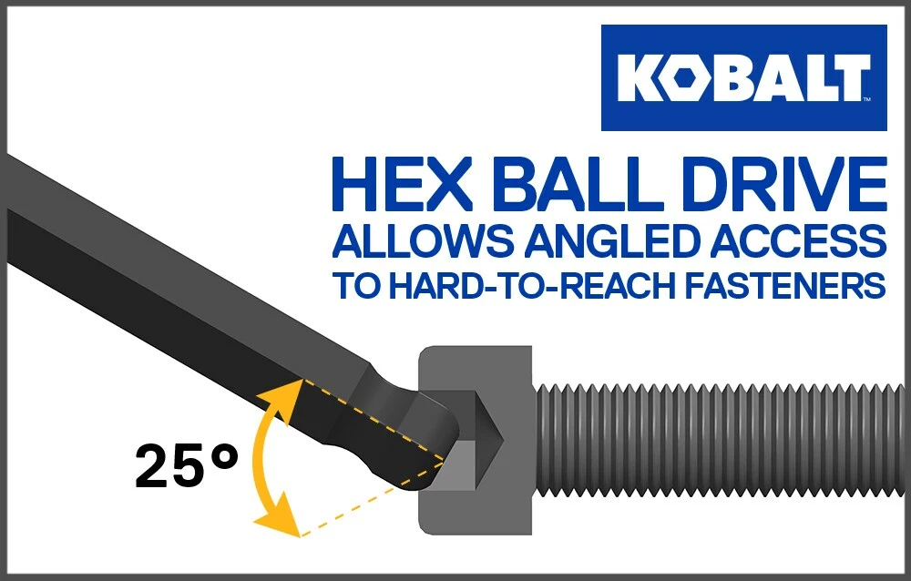 Kobalt 16-key Standard (Sae) and Metric Combination Hex Key Set - Hand Tools - Image 4