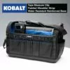 Kobalt Plumbing Tool Bag with Caddy Black, Blue Polyester 12.99-in - Tool Storage & Work Benches