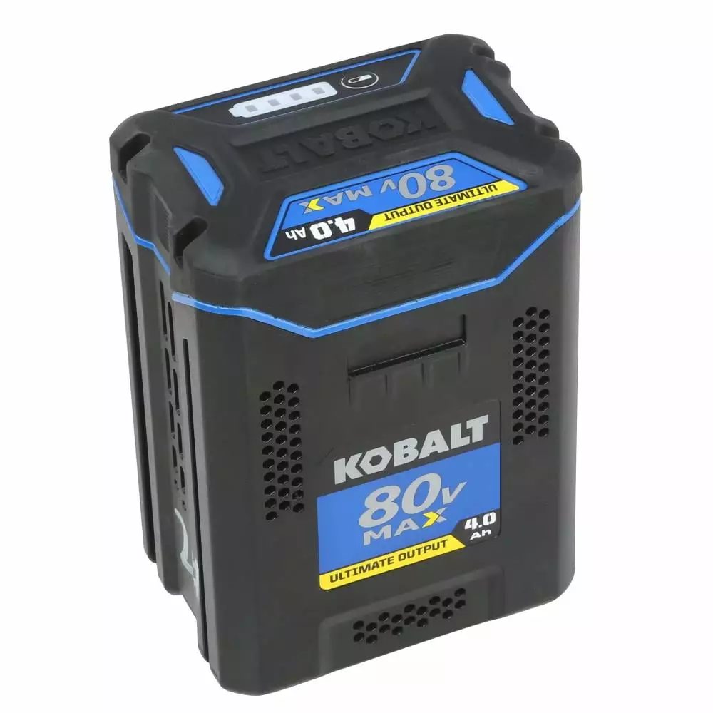 Kobalt 80-volt Max 4 Ah Rechargeable Lithium Ion (li-ion) Cordless Power Equipment Battery - Outdoor Tools & Equipment