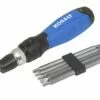 Kobalt Ratcheting screwdriver set 10-Piece Plastic Handle Ratcheting Set Assorted Multi-bit Screwdriver Set - Hand Tools