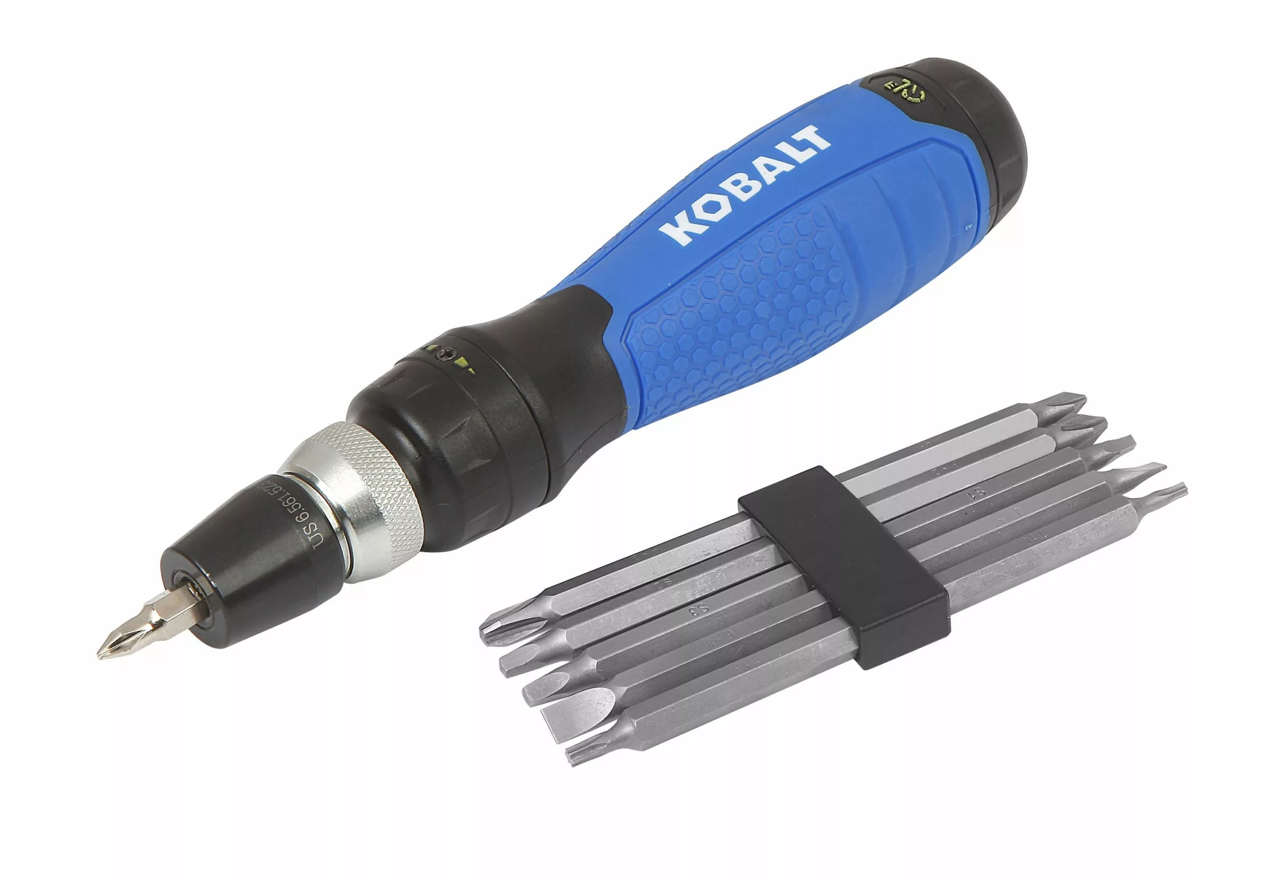 Kobalt Ratcheting screwdriver set 10-Piece Plastic Handle Ratcheting Set Assorted Multi-bit Screwdriver Set - Hand Tools