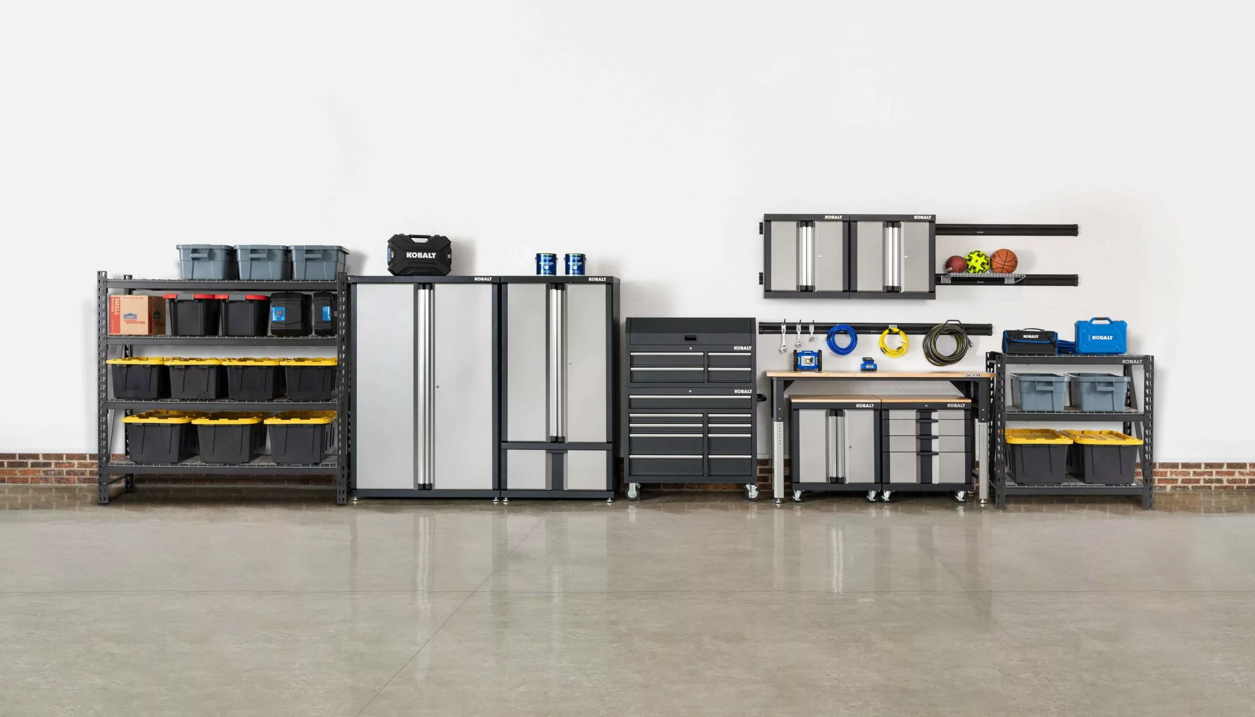 Kobalt 28-in W x 32.8-in H x 18.5-in D Steel Freestanding Garage Cabinet - Garage Organization - Image 10