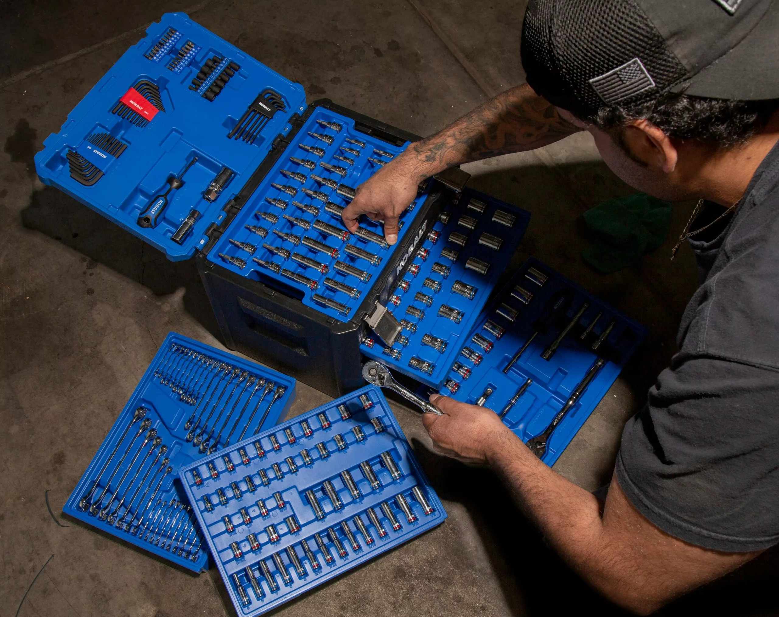 Kobalt 250-Piece Standard (SAE) and Metric Combination Polished Chrome Mechanics Tool Set (1/4-in; 3/8-in) - Hand Tools - Image 10