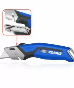 Kobalt Kobalt Auto Loading Retractable Utility Knife 18mm 5-Blade Retractable Utility Knife with On Tool Blade Storage - Hand Tools