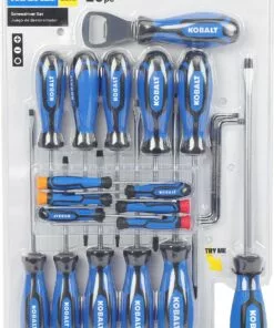 Kobalt Screwdrivers 20-Piece Plastic Handle Magnetic Assorted Screwdriver Set - Hand Tools