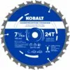 Kobalt 7-1/4-in 24-Tooth Tungsten Carbide-tipped Steel Circular Saw Blade - Power Tool Accessories