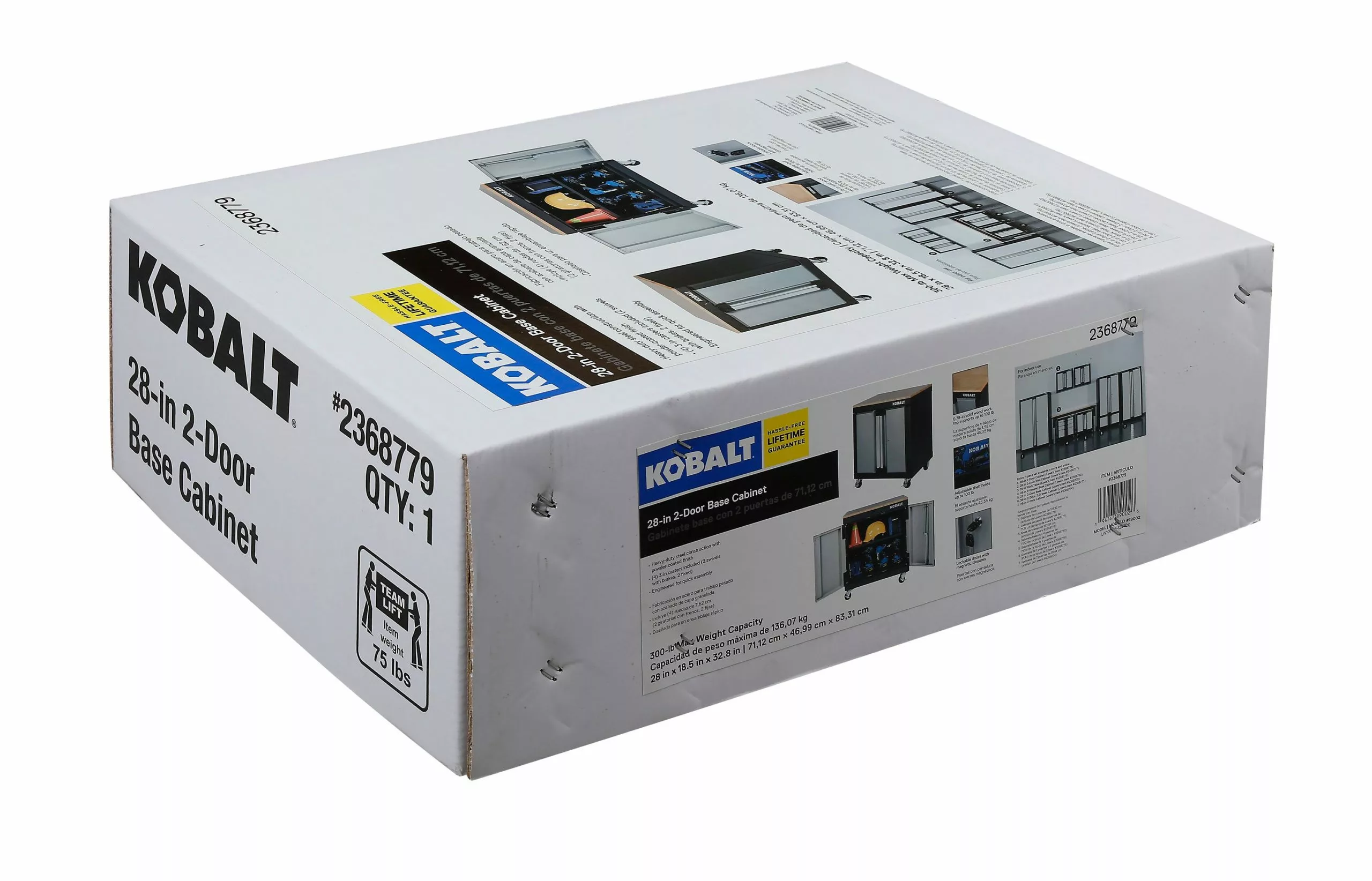 Kobalt 28-in W x 32.8-in H x 18.5-in D Steel Freestanding Garage Cabinet - Garage Organization - Image 11