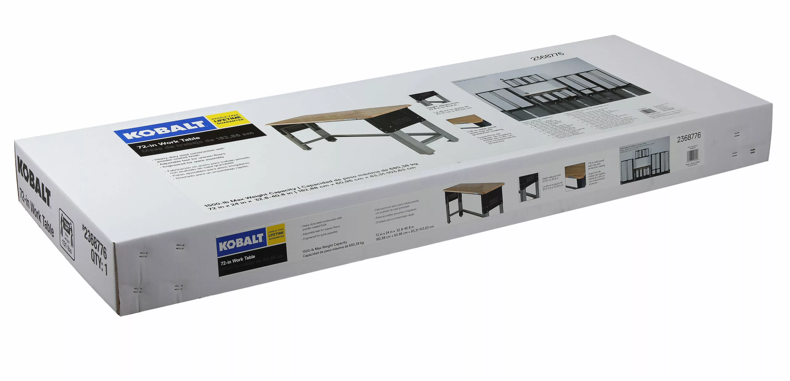 Kobalt 72-in W x 40.8-in H Wood Work Bench - Tool Storage & Work Benches - Image 8