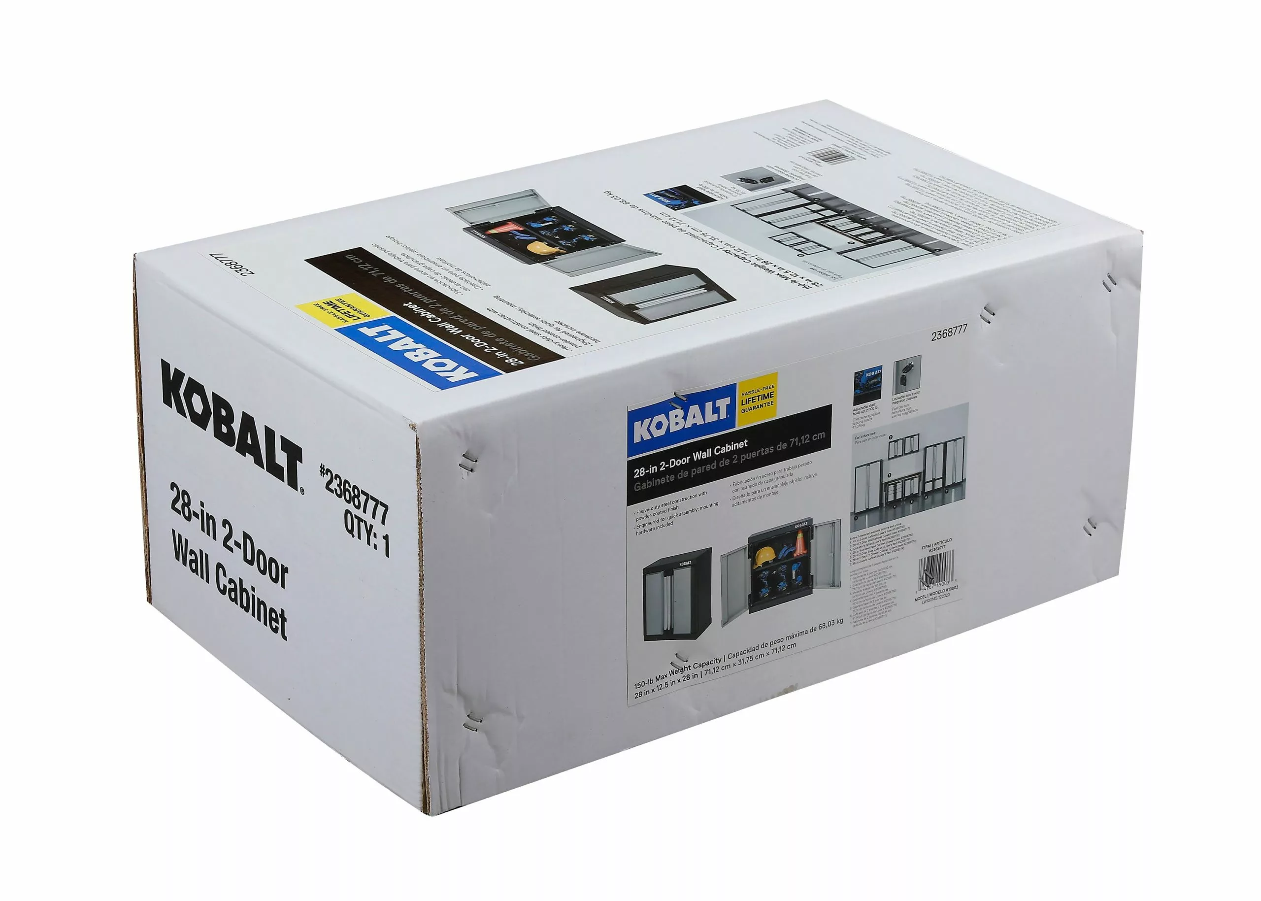 Kobalt 28-in W x 28-in H x 12.5-in D Steel Wall-mounted Garage Cabinet - Garage Organization - Image 9