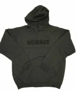 Kobalt Unisex Grey Preshrunk Cotton Hooded Sweatshirt (Medium) - Workwear