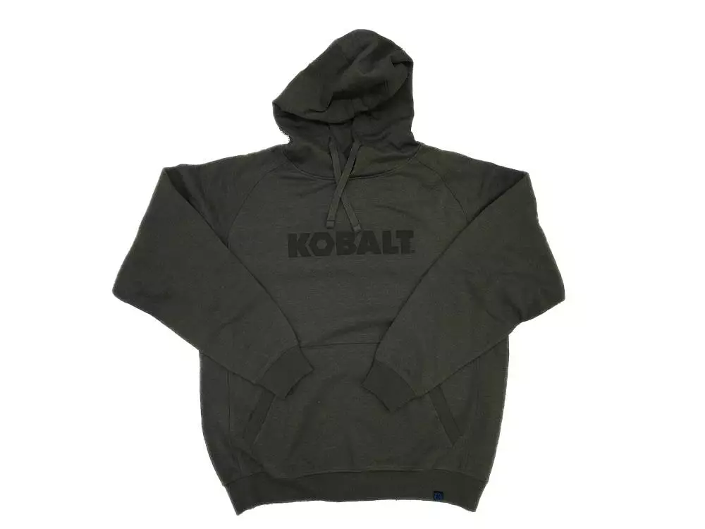 Kobalt Unisex Grey Preshrunk Cotton Hooded Sweatshirt (Medium) - Workwear