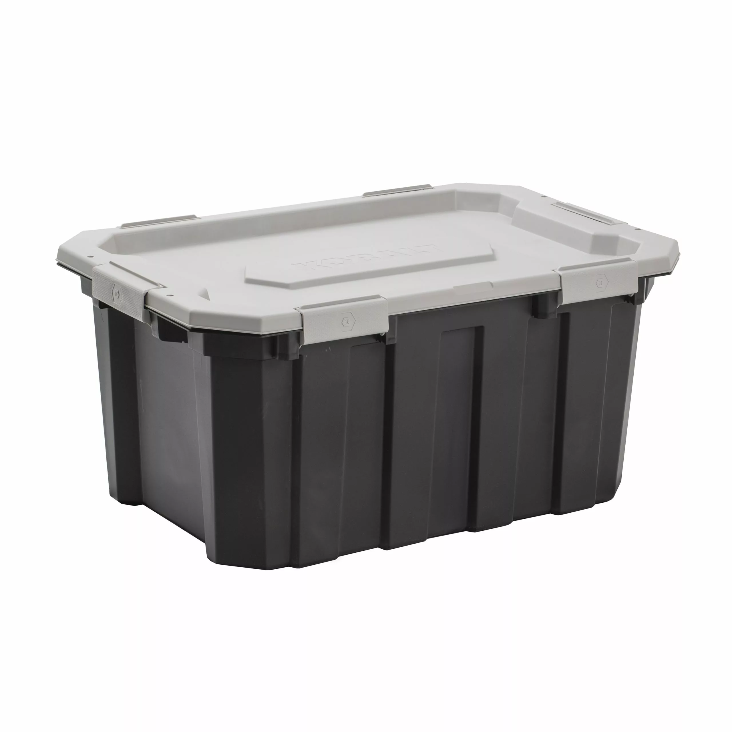 Kobalt X-large 24-Gallon (96-Quart) Grey Heavy Duty Tote with Latching Lid - Baskets & Storage Containers