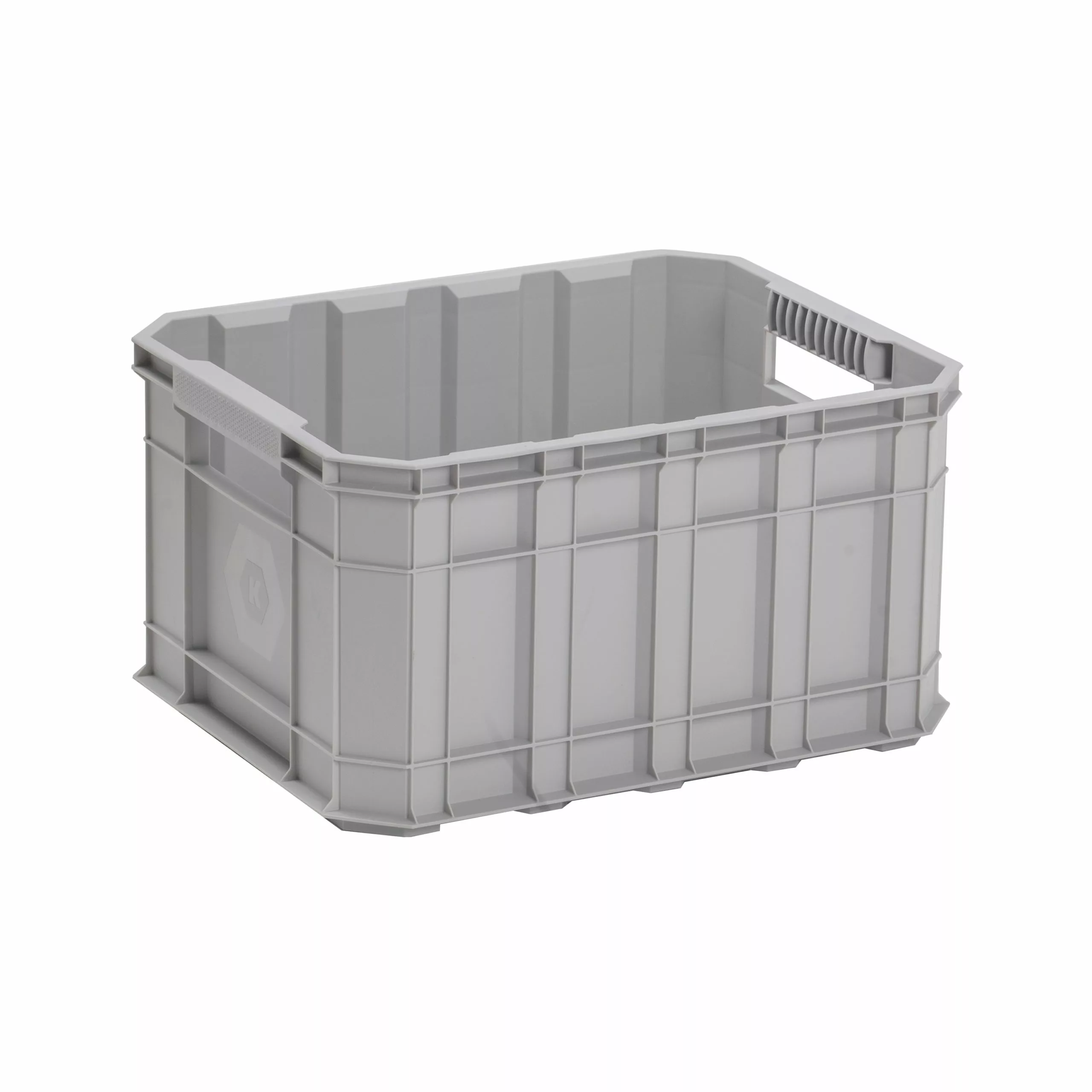 Kobalt Medium 8.5-Gallon (34-Quart) Grey Heavy Duty Tote with Lidless Lid - Baskets & Storage Containers