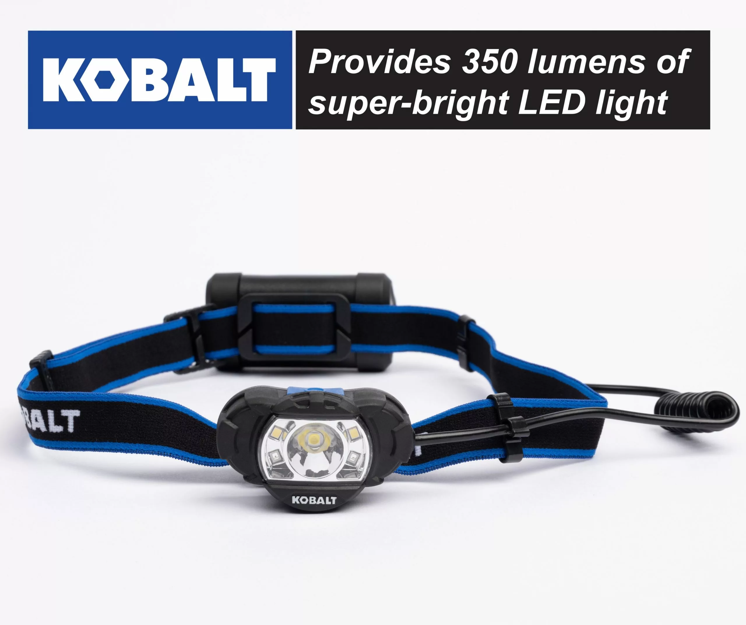 Kobalt 350-Lumen LED Headlamp (Battery Included) - Flashlights & Flashlight Bulbs