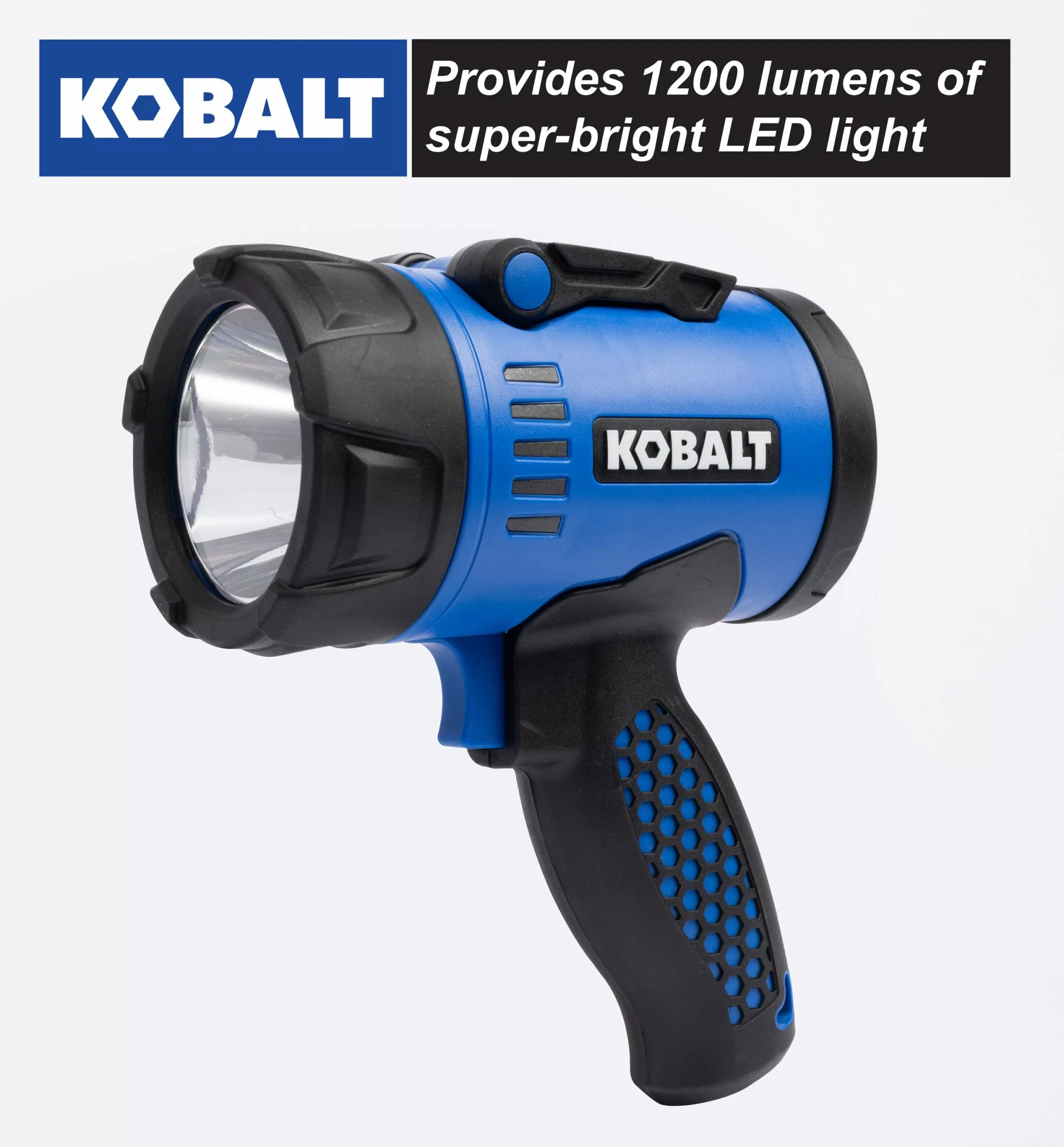 Kobalt 1200-Lumen LED Rechargeable Spotlight Flashlight - Flashlights & Flashlight Bulbs