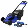 Kobalt 40-volt 21-in DP SP Mower with (2) 4 Ah Batteries, Charger - Outdoor Tools & Equipment