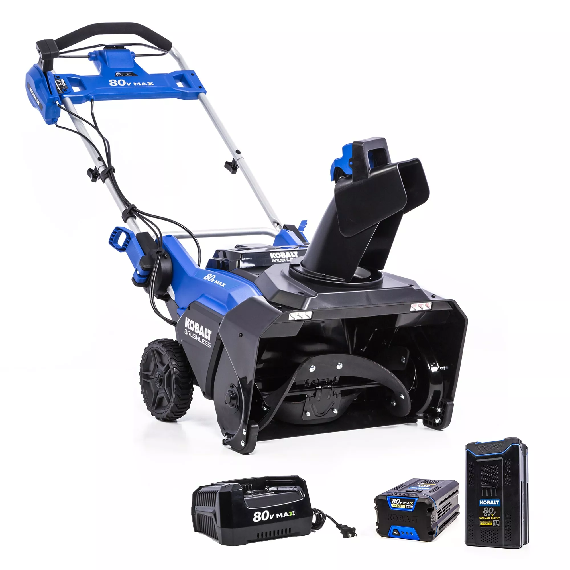 Kobalt 80-Volt Max 22-in Single-stage Cordless Electric Snow Blower 4-Hours Ah (Battery Included) - Outdoor Tools & Equipment - Image 2