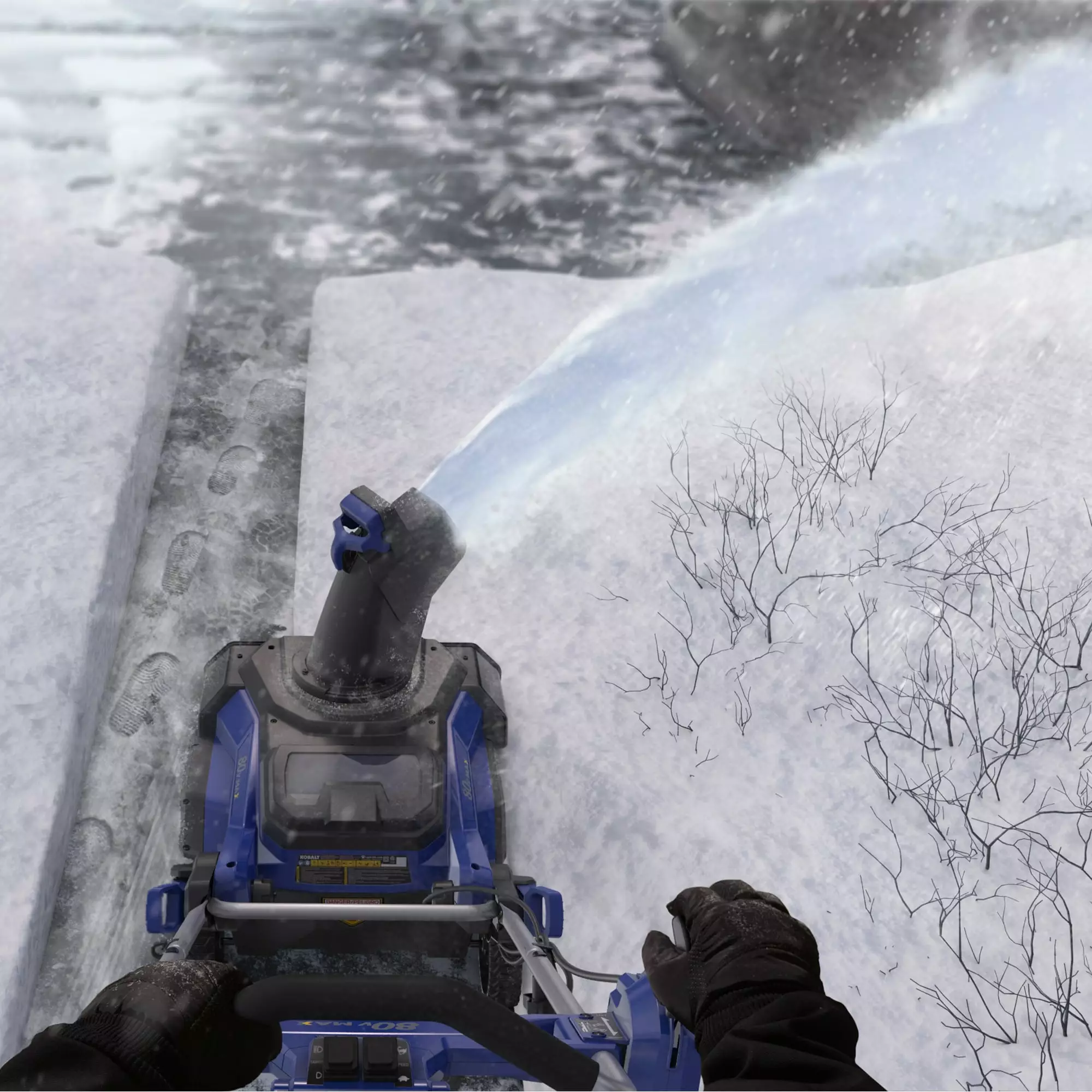 Kobalt 80-Volt Max 22-in Single-stage Cordless Electric Snow Blower 4-Hours Ah (Battery Included) - Outdoor Tools & Equipment - Image 14