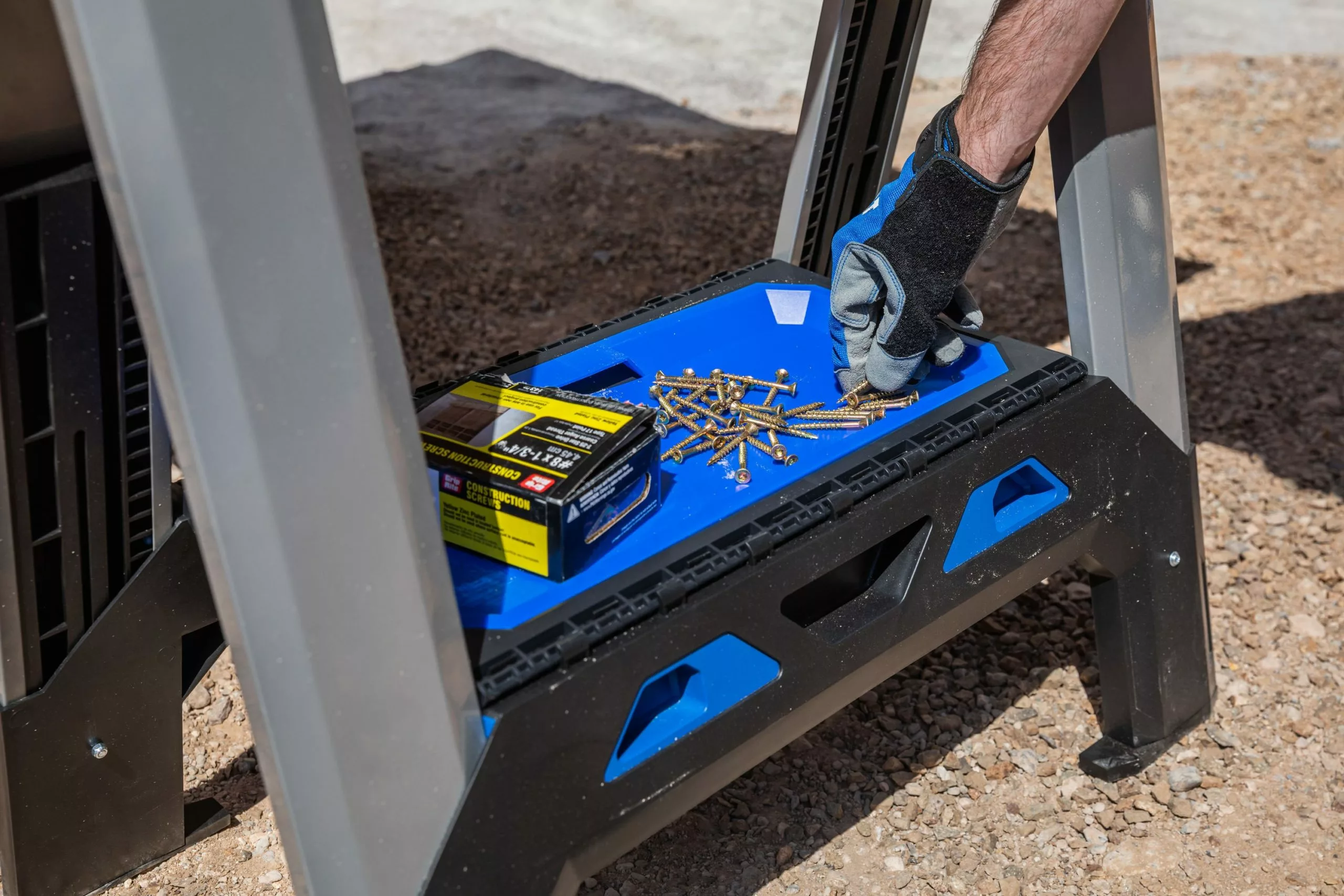 Kobalt 30.63-in W x 33.5-in H Adjustable Pp and Steel Construction Saw Horse (1000-lb Capacity) - Tool Storage & Work Benches - Image 16