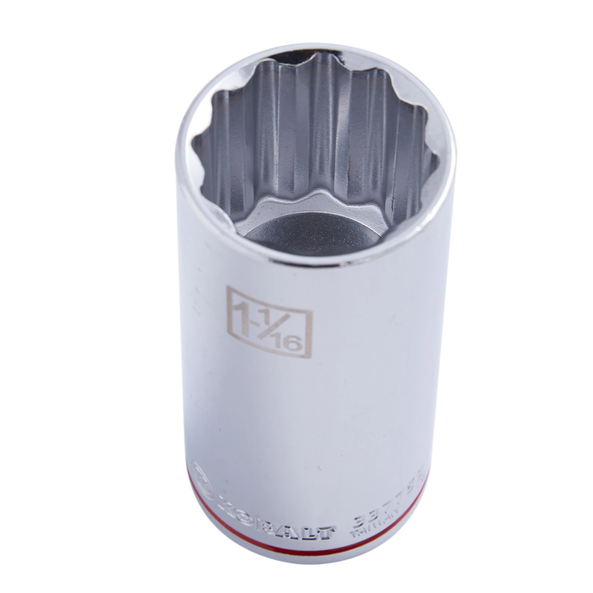 Kobalt Standard (SAE) 1/2-in Drive 12-point 1-1/16-in Deep Socket - Hand Tools - Image 2