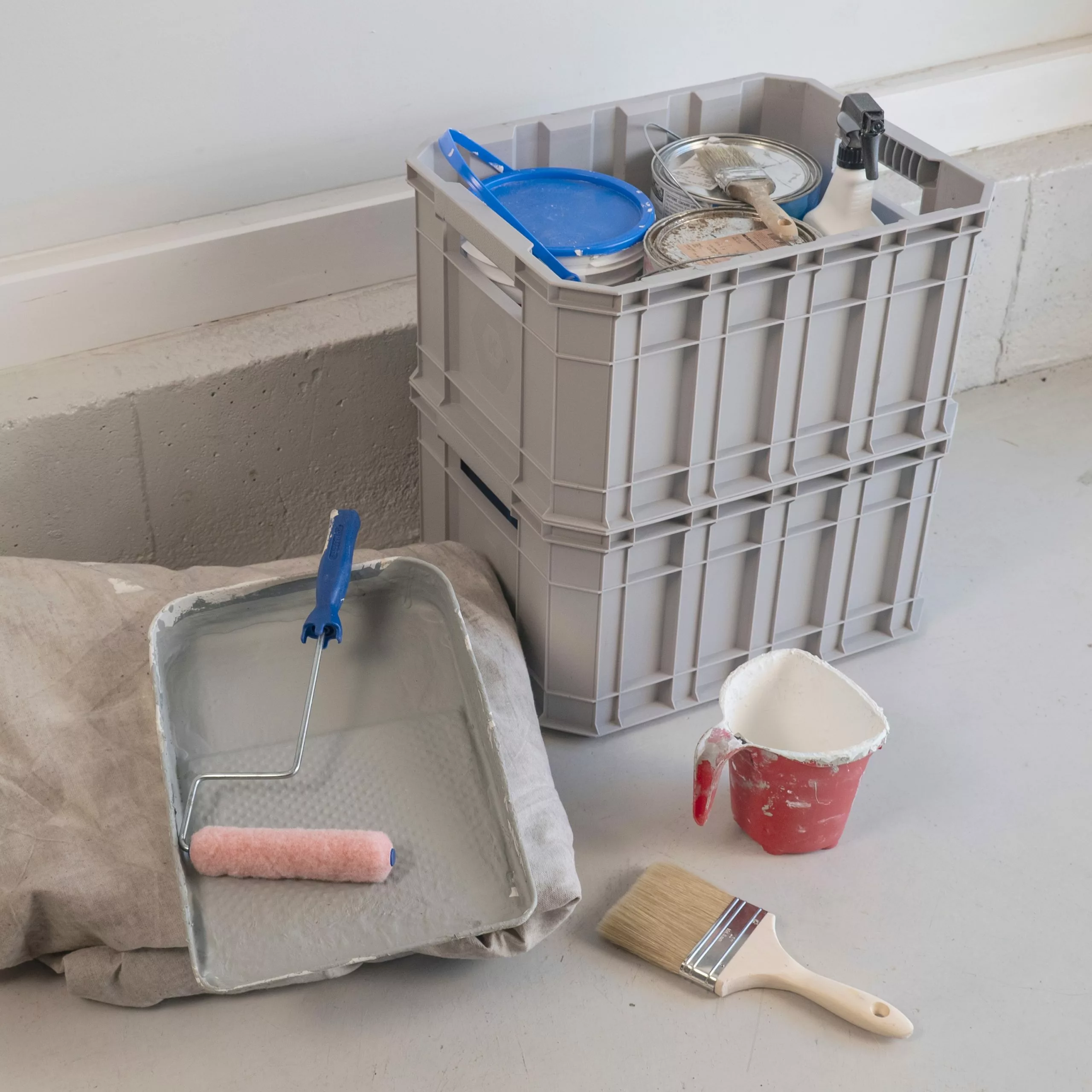 Kobalt Medium 8.5-Gallon (34-Quart) Grey Heavy Duty Tote with Lidless Lid - Baskets & Storage Containers - Image 8